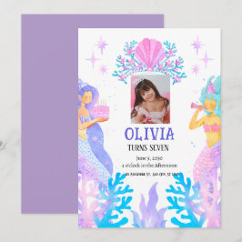 Marmaid Geburtstag Einladung