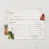 Marmalade Basic Rezept Card Begleitkarte (Vorne/Hinten)