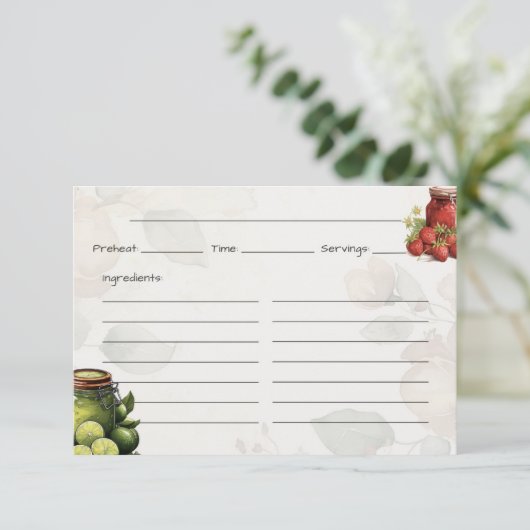Marmalade Basic Rezept Card Begleitkarte (Stehend Vorderseite)