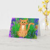 MARMALADE CAT GREETKARTE KARTE (Gelbe Blume)