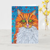 Marmalade Cat Karte (Gelbe Blume)