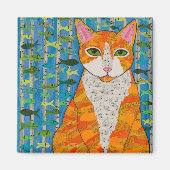 Marmalade Cat Magnet (Vorne)