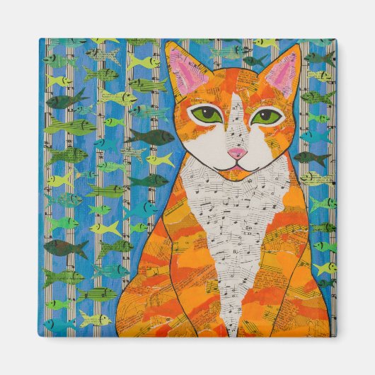 Marmalade Cat Magnet (Vorne)