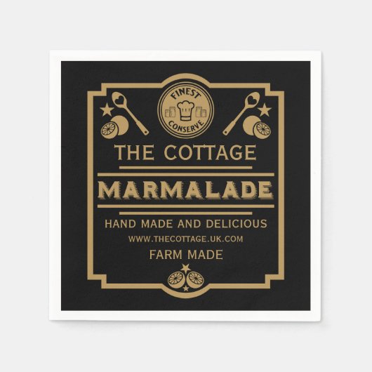 Marmalade Conserve Maker Serviette (Vorderseite)