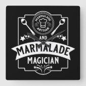 Marmalade Jam Quadratische Wanduhr (Vorderseite)