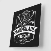 Marmalade Jam Quadratische Wanduhr (Winkel)