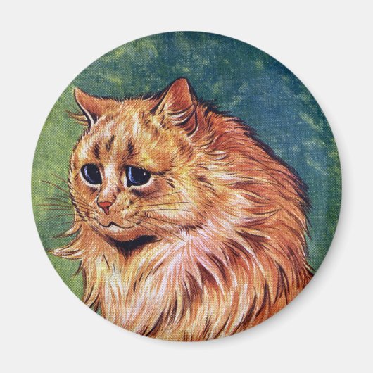 Marmalade Katze mit blauen Augen Magnet (Vorne)