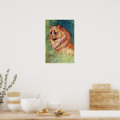 Marmalade Katze mit blauen Augen Poster (Küche)