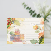 Marmalade Recipe Karte (Stehend Vorderseite)