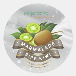 Marmalade Ripe Kiwi Jam Round Aufkleber