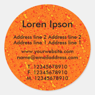 Marmalade Sea Business / Profil Runder Aufkleber