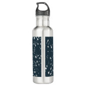 Marmaladenkatze im Schnee Edelstahlflasche (Rückseite)