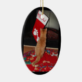 Marmalady Meowy Weihnachtsverzierung Keramik Ornament (Rechts)