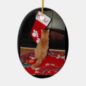 Marmalady Meowy Weihnachtsverzierung Keramik Ornament (Vorne)