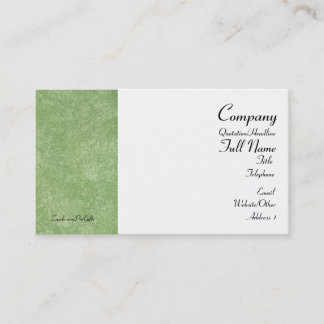 Marmarino Green Business Cards Visitenkarte