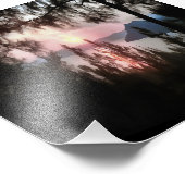 Marmaris Sunset Gerahmt von Palmen Bäumen Landscha Fotodruck (Ecke)