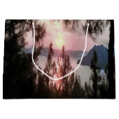 Marmaris Sunset Gerahmt von Palmen Bäumen Landscha Große Geschenktüte (Vorderseite)