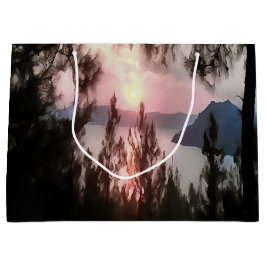 Marmaris Sunset Gerahmt von Palmen Bäumen Landscha Große Geschenktüte