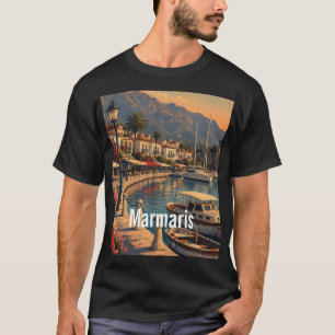 Marmaris Türkei Vintage Reiseillustration T-Shirt