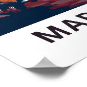 Marmaris Turkey Travel Print Poster (Ecke)