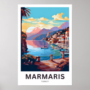 Marmaris Turkey Travel Print Poster