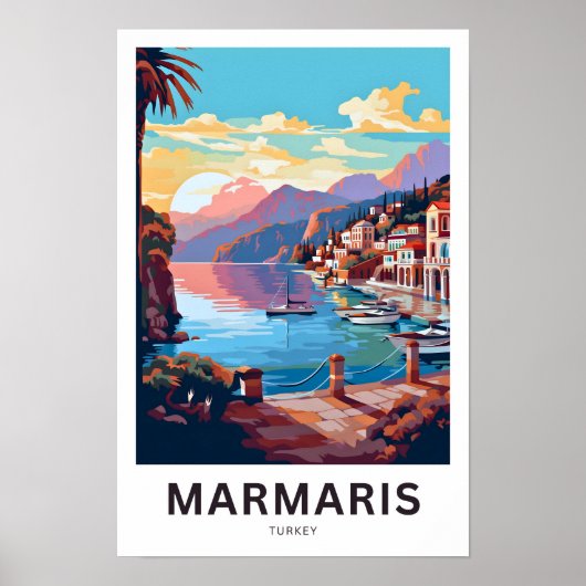 Marmaris Turkey Travel Print Poster (Vorne)