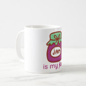 Marmelade ist meine Marmelade Kaffeetasse (Vorderseite Links)