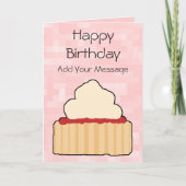 Marmelade und Cream Scone. Karte (Vorderseite)