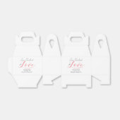 Marmelade verpackt mit Liebe Typografy Wedding Geschenkschachtel (Ungefaltet)
