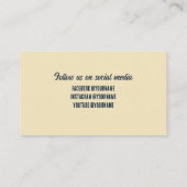 Marmeladen, Jellies, Marineblau, Rot Visitenkarte (Rückseite)