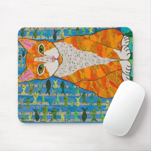 Marmeladen-Katze Mousepad (Mit Mouse)