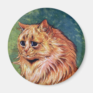 Marmeladenkatze mit blauen Augen Magnet
