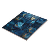 Marmer-Mix 4x4 Quadrate Blau ID1186b Fliese (Seite)