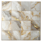 Marmer-Mix 4x4 Quadrate Elfenbein ID1186c Fliese (Vorderseite)