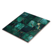 Marmer-Mix 4x4 Quadrate Smaragdgrün ID1186c Fliese (Seite)