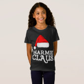 Marmie Claus Christmas Hat Family Pj Group Matchin T-Shirt (Vorne ganz)