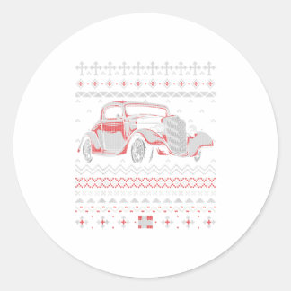 Marmon Lover Xmas Vintager Motor Runder Aufkleber