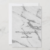 Marmor 30. Geburtstags-Party Einladung (Rückseite)