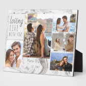 Marmor 5 Foto Collage Love Life with you Fotoplatte (Seite)