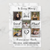 Marmor 5-Foto-Gedenkorden zur Beerdigung des Diens Programm (Vorne/Hinten)