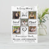 Marmor 5-Foto-Gedenkorden zur Beerdigung des Diens Programm (Stehend Vorderseite)