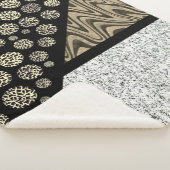 Marmor Abstrakt Leopard Schwarz Sherpadecke (3/4)