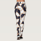 Marmor Abstrakt Mosaik Leggings (Rückseite)