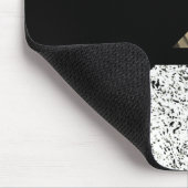 Marmor Abstrakt Schwarz Mousepad (Ecke)