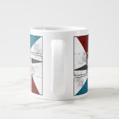 Marmor-Abstrakt-Tassendesign Jumbo-Tasse (Rückseite)