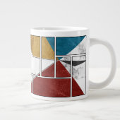Marmor-Abstrakt-Tassendesign Jumbo-Tasse (Rechts)