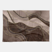 Marmor Achat Gold Glam 4 - Landschaft Geschirrtuch (Horizontal)