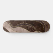 Marmor Achat Gold Glam 4 Skateboard (Horizontal)