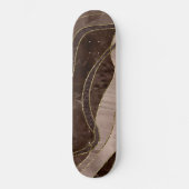 Marmor Achat Gold Glam 4 Skateboard (Vorderseite)