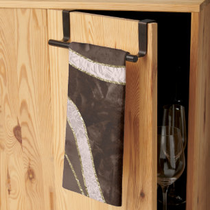 Marmor Achat Gold Glam 5 Geschirrtuch